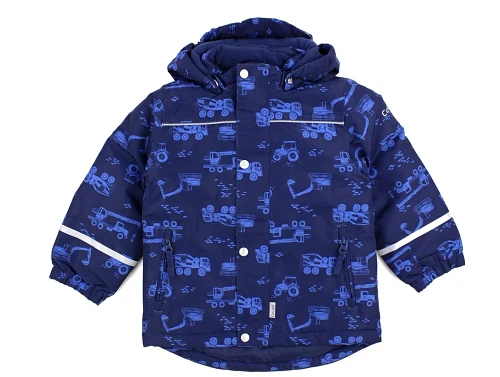 CeLaVi pegeant blue printet vinterjakke